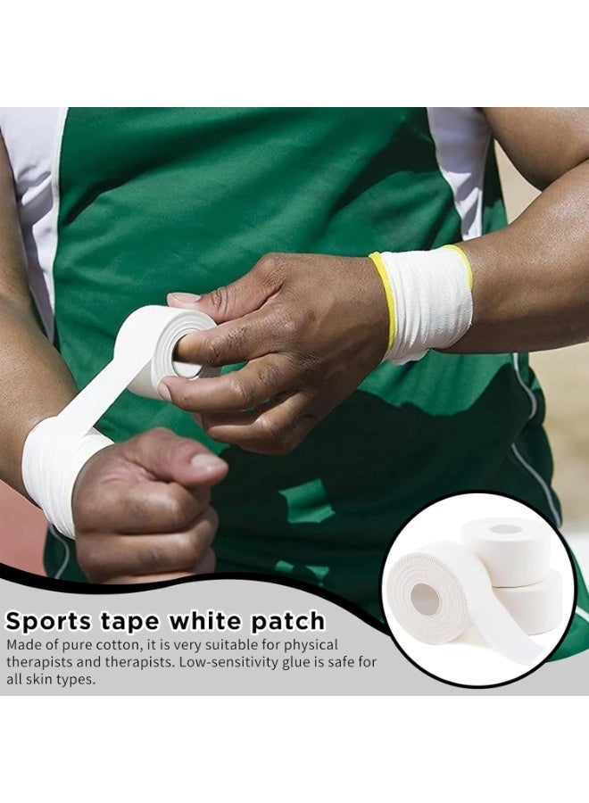 DUNISO 3 Rolls Athletic Sports Tape,Kinesiology Tape,Foam Underwrap,Soft Sports Tapes,Moisture-Proof and Breathable,Protect for Ankles Wrists Hands and Knees,for Gym Fitness Running Tennis Swimming Football，2.5cm*10m - Image 3